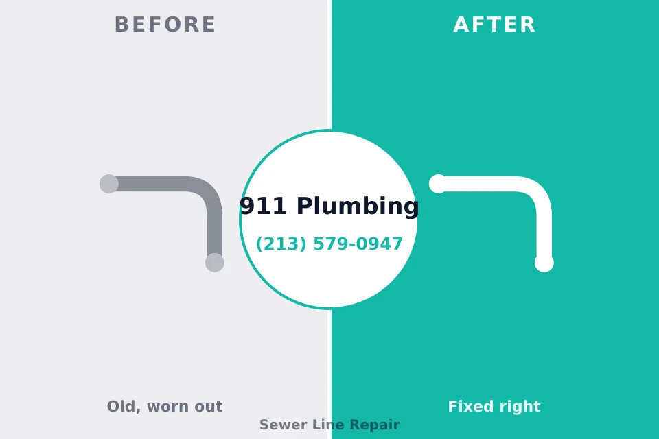 Before and after: plumbing repair Manitou Springs, CO